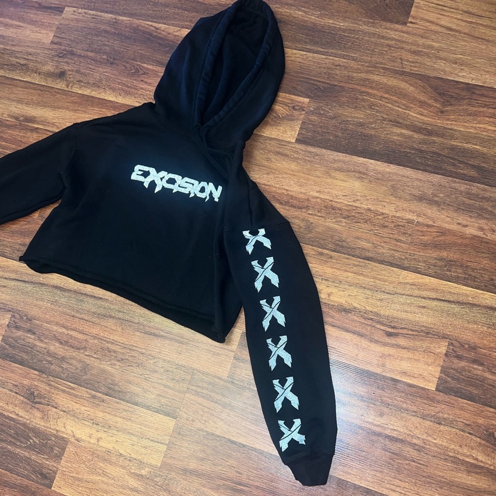 Excision Reflective Cropped Hoodie - Picture 7 of 11